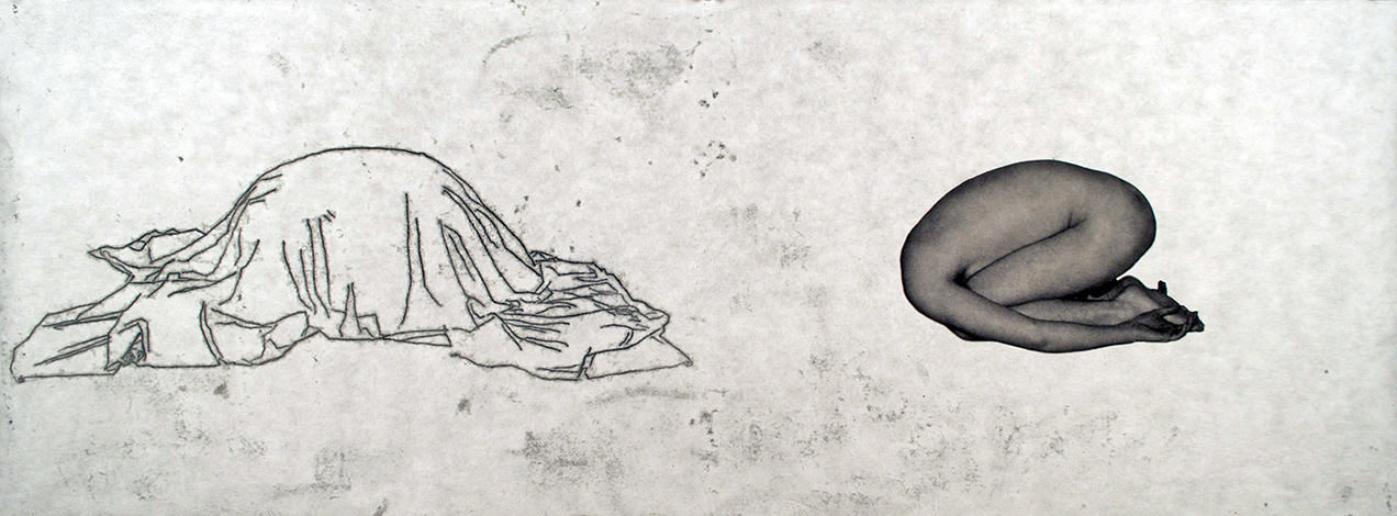 Untitled Trace Monotype and Digital Inkjet