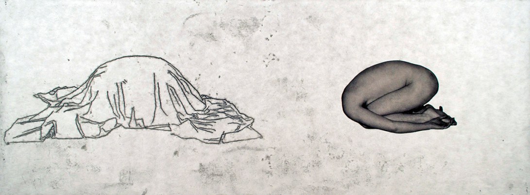 Untitled Trace Monotype and Digital Inkjet